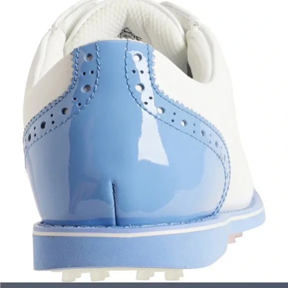 NEW⛳️G/FORE Women Quilted Cap Toe Gallivanter Golf Shoes Snow/Vista Blue size 5 - Picture 6 of 10